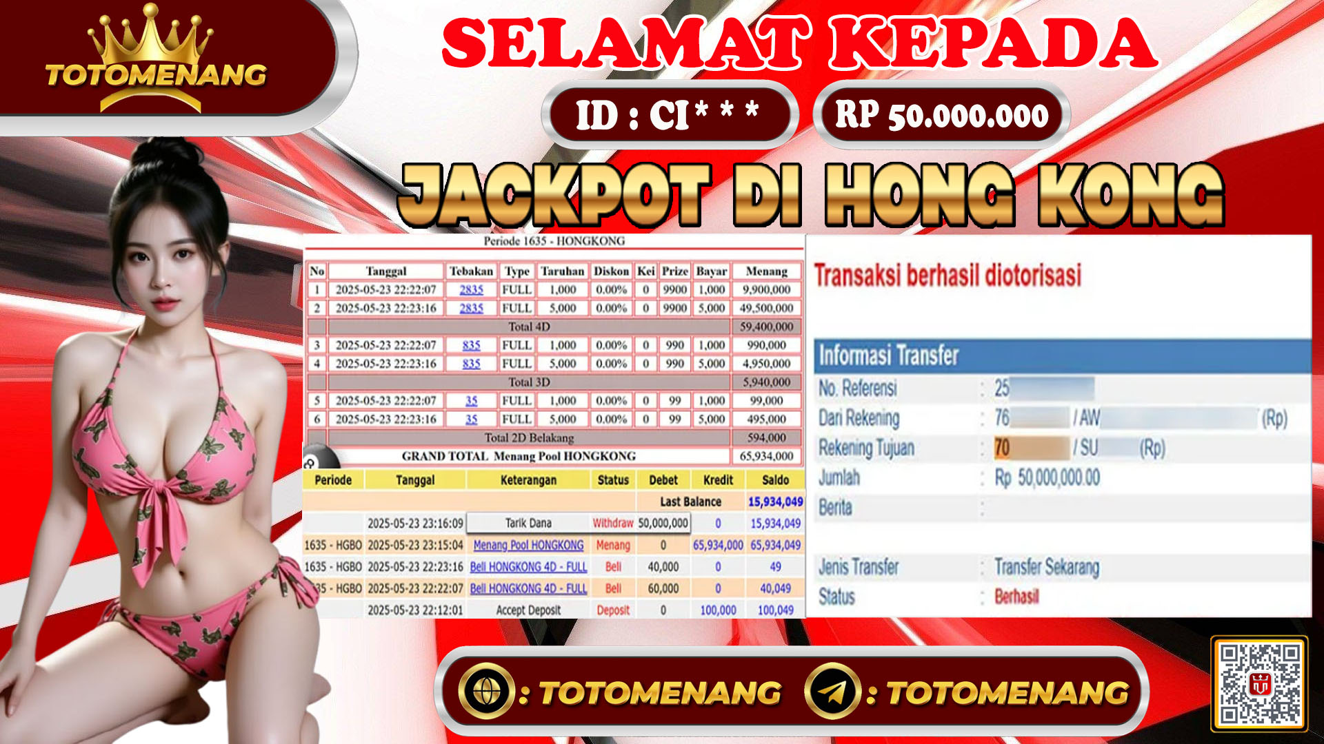 jackpot togel pasaran hongkong di TOTOMENANG