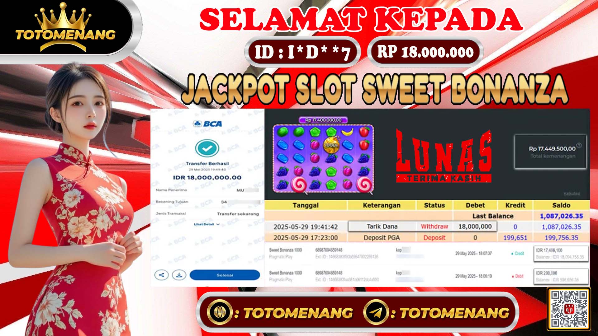 jackpot slot games sweet bonanza member TOTOMENANG